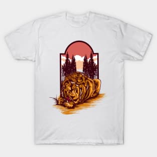 A lion enjoying its prey T-Shirt